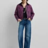 Jacke mit bedrucktem Hemdkragen Jacke mit bedrucktem Hemdkragen