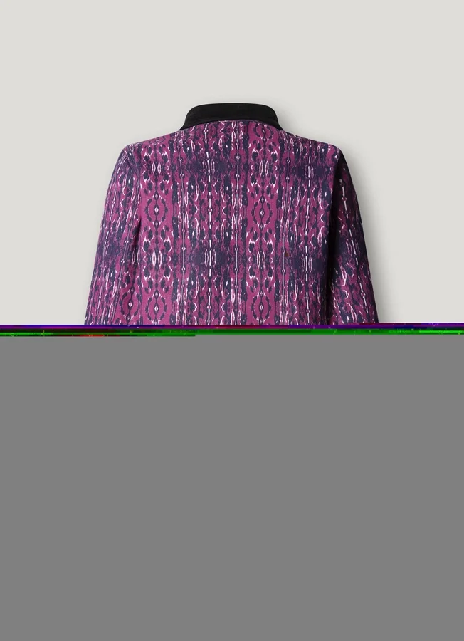 Jacke mit bedrucktem Hemdkragen Jacke mit bedrucktem Hemdkragen