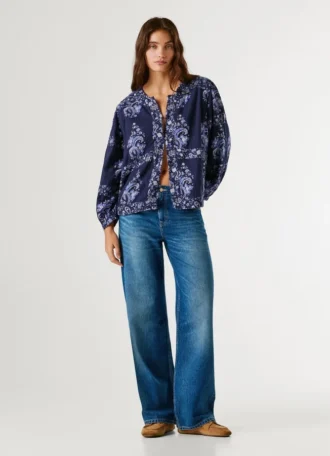 Jacke mit Blumenprint