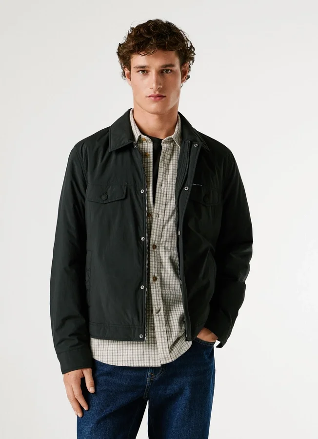 Jacke mit Hemdkragen Jacke mit Hemdkragen
