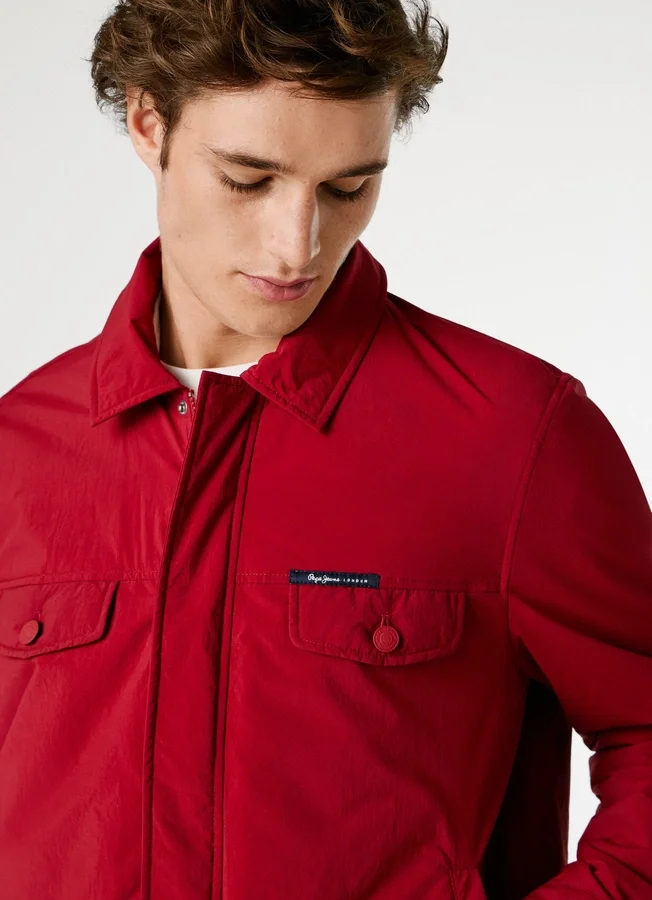 Jacke mit Hemdkragen Jacke mit Hemdkragen