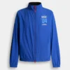 Jacke mit hohem Kragen und Logo