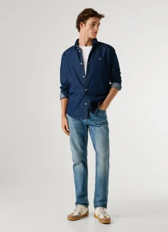 Jeans mit geradem Schnitt und mittlerer Leibhöhe – Byron
