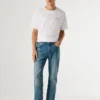 Jeans mit geradem Schnitt und mittlerer Leibhöhe – Byron