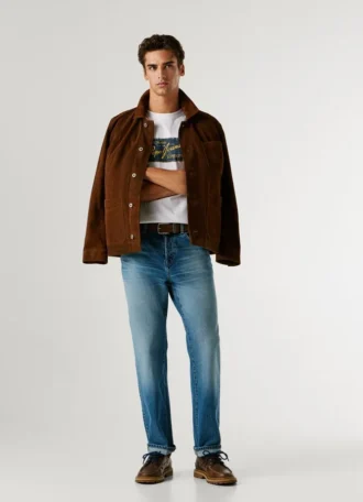 Jeans mit geradem Schnitt und mittlerer Leibhöhe – Dalston
