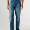 Jeans mit geradem Schnitt und mittlerer Leibhöhe – Dalston