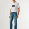 Jeans mit geradem Schnitt und mittlerer Leibhöhe – Dalston