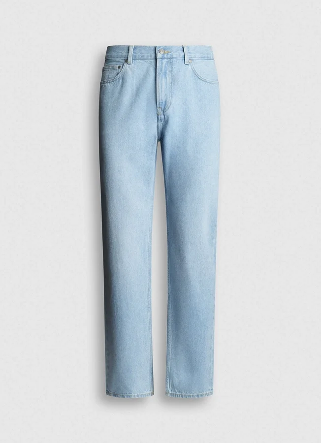 Jeans mit gerader Passform und mittlerer Leibhöhe Jeans mit gerader Passform und mittlerer Leibhöhe
