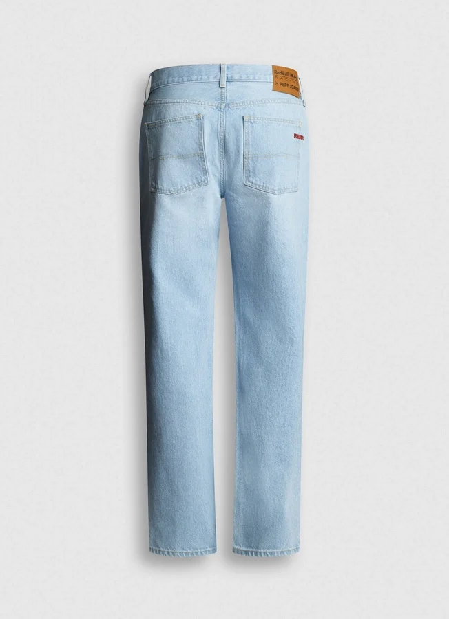 Jeans mit gerader Passform und mittlerer Leibhöhe Jeans mit gerader Passform und mittlerer Leibhöhe