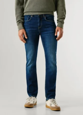 Jeans mit gerader Passform und mittlerer Leibhöhe – Cash