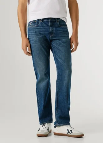 Jeans mit gerader Passform und mittlerer Leibhöhe – Cash