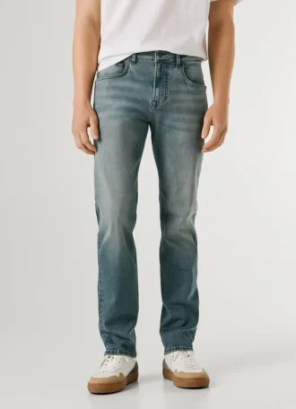 Jeans mit gerader Passform und mittlerer Leibhöhe – Cash