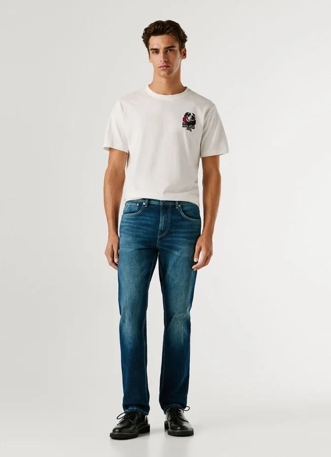Jeans mit gerader Passform und mittlerer Leibhöhe – Cash Jeans mit gerader Passform und mittlerer Leibhöhe – Cash