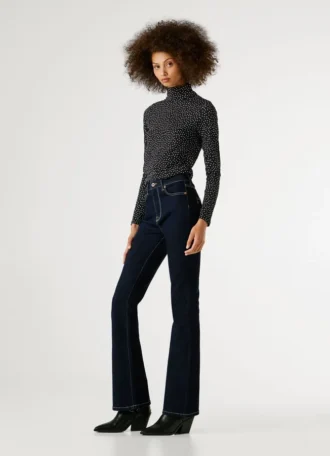Jeans mit hoher Leibhöhe und ausgestelltem Schnitt – Dion