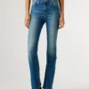 Jeans mit hoher Leibhöhe und ausgestelltem Schnitt – Dion
