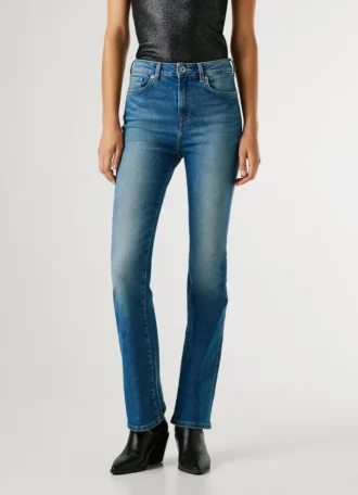 Jeans mit hoher Leibhöhe und ausgestelltem Schnitt – Dion