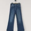 Jeans mit hoher Leibhöhe und ausgestelltem Schnitt – Willa