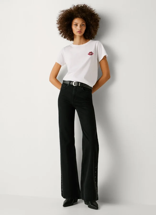 Jeans mit hoher Leibhöhe und ausgestelltem Schnitt – Willa Jeans mit hoher Leibhöhe und ausgestelltem Schnitt – Willa