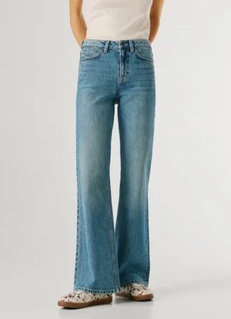Jeans mit hoher Leibhöhe und ausgestelltem Schnitt – Willa