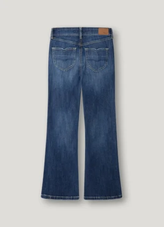 Jeans mit hoher Leibhöhe und ausgestelltem Schnitt – Willa