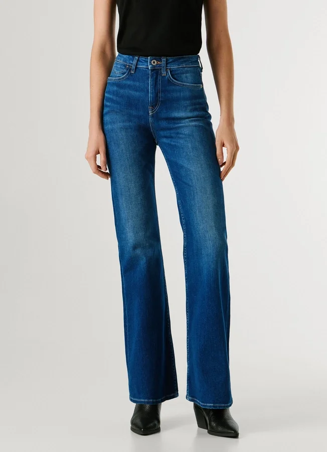 Jeans mit hoher Leibhöhe und ausgestelltem Schnitt – Willa Jeans mit hoher Leibhöhe und ausgestelltem Schnitt – Willa