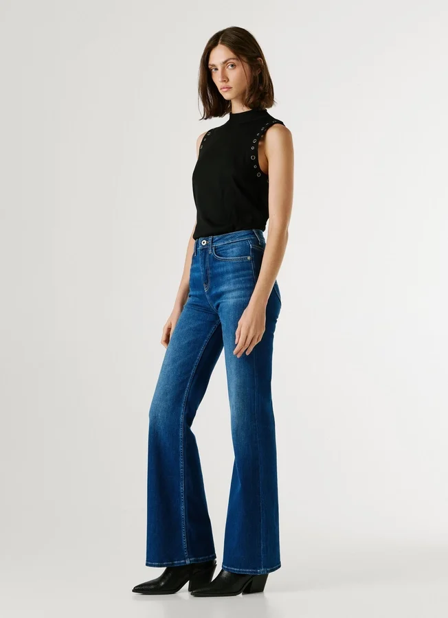 Jeans mit hoher Leibhöhe und ausgestelltem Schnitt – Willa Jeans mit hoher Leibhöhe und ausgestelltem Schnitt – Willa