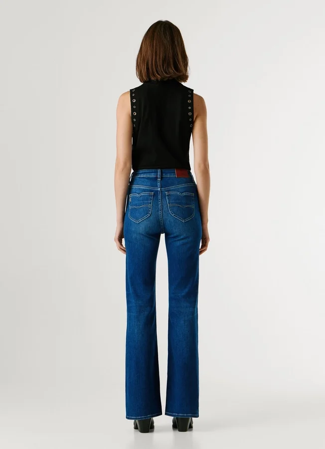 Jeans mit hoher Leibhöhe und ausgestelltem Schnitt – Willa Jeans mit hoher Leibhöhe und ausgestelltem Schnitt – Willa