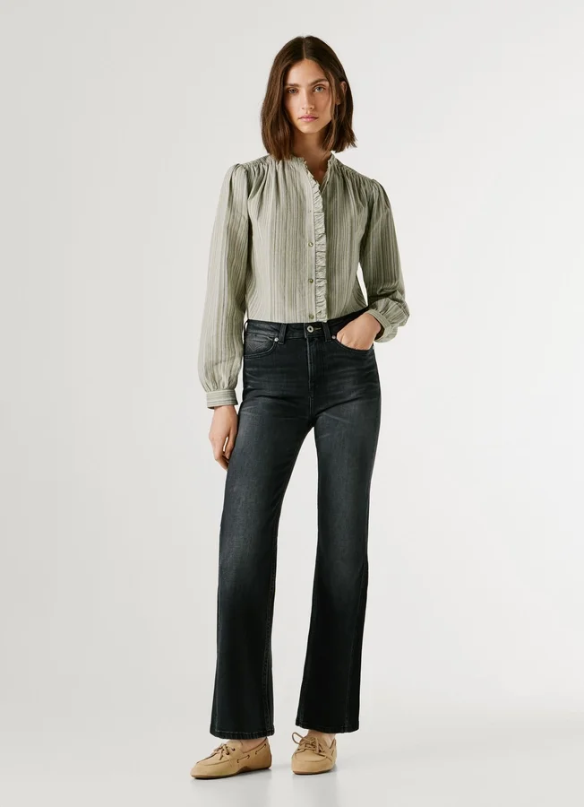 Jeans mit hoher Leibhöhe und ausgestelltem Schnitt – Willa Jeans mit hoher Leibhöhe und ausgestelltem Schnitt – Willa