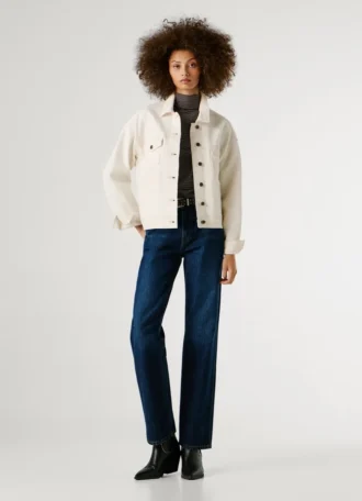 Jeans mit hoher Leibhöhe und geradem Schnitt – Robyn