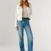 Jeans mit hoher Leibhöhe und geradem Schnitt – Robyn