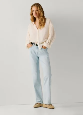 Jeans mit hoher Leibhöhe und geradem Schnitt – Robyn