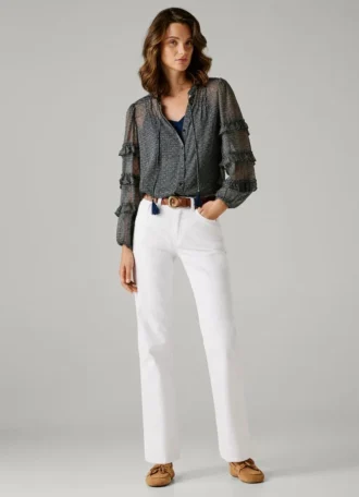 Jeans mit hoher Leibhöhe und geradem Schnitt – Robyn