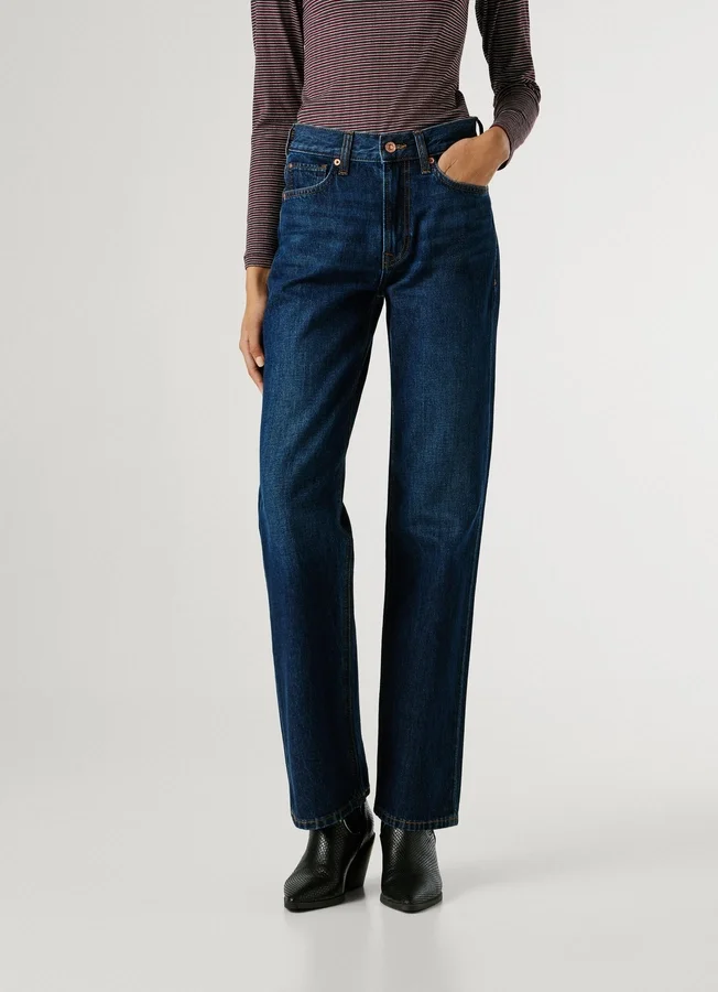 Jeans mit hoher Leibhöhe und geradem Schnitt – Robyn Jeans mit hoher Leibhöhe und geradem Schnitt – Robyn