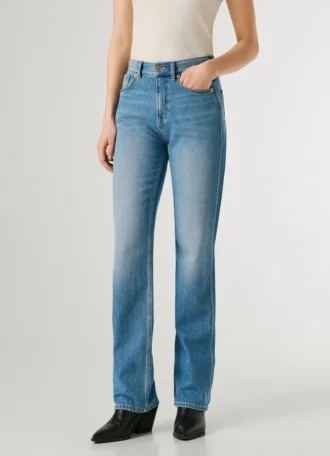 Jeans mit hoher Leibhöhe und geradem Schnitt – Robyn