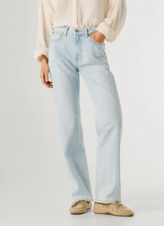 Jeans mit hoher Leibhöhe und geradem Schnitt – Robyn
