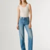 Jeans mit hoher Leibhöhe und geradem Schnitt – Robyn