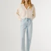 Jeans mit hoher Leibhöhe und geradem Schnitt – Robyn