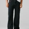 Jeans mit hoher Leibhöhe und lockerer Passform