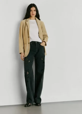 Jeans mit hoher Taille und geradem Schnitt – Eden