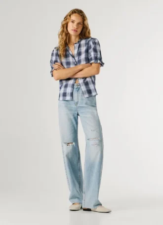 Jeans mit hoher Taille und geradem Schnitt – Eden