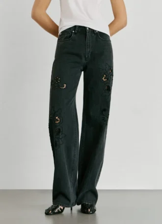 Jeans mit hoher Taille und geradem Schnitt – Eden