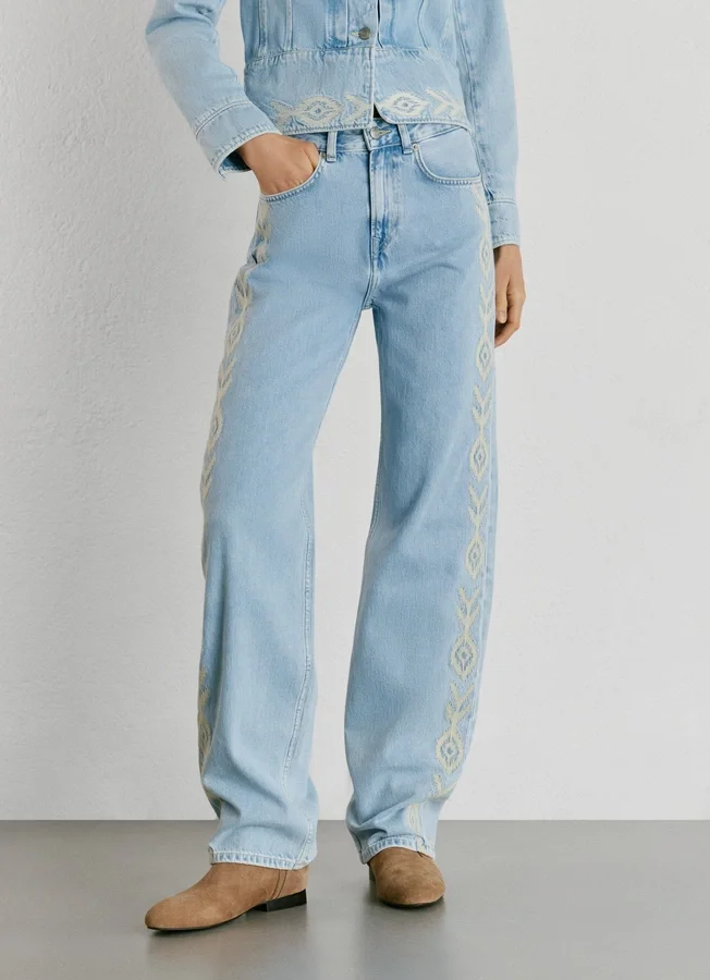 Jeans mit hoher Taille und geradem Schnitt – Eden Jeans mit hoher Taille und geradem Schnitt – Eden