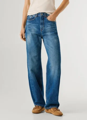 Jeans mit hoher Taille und geradem Schnitt – Eden