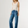 Jeans mit hoher Taille und geradem Schnitt – Eden