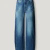 Jeans mit hoher Taille und geradem Schnitt – Eden