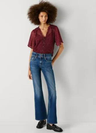 Jeans mit mittlerer Leibhöhe und ausgestelltem Schnitt – Venus