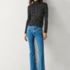 Jeans mit mittlerer Leibhöhe und ausgestelltem Schnitt – Venus