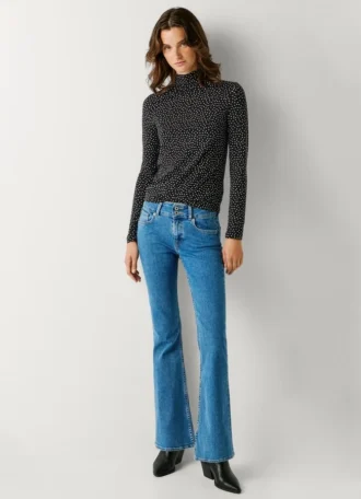 Jeans mit mittlerer Leibhöhe und ausgestelltem Schnitt – Venus