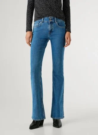 Jeans mit mittlerer Leibhöhe und ausgestelltem Schnitt – Venus