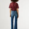 Jeans mit mittlerer Leibhöhe und ausgestelltem Schnitt – Venus